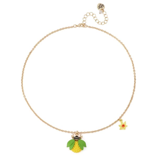 Betsey Johnson Hothouse Bloom Bee Pendant Necklace
