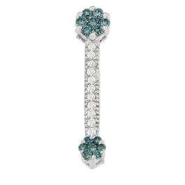 Diamond Classics&#8482; Treated Blue Diamond Drop Necklace