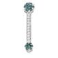 Diamond Classics&#8482; Treated Blue Diamond Drop Necklace - image 2