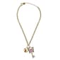 Betsey Johnson Boho Butterfly Key Charm Pendant Necklace - image 2