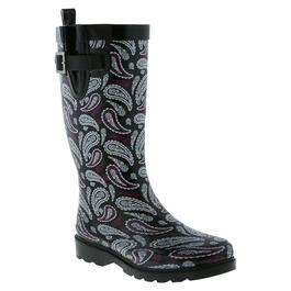 Womens Laila Rowe Paisley Tall Rain Boots