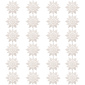Northlight 24ct. Glitter White Snowflake Christmas Ornaments - image 2