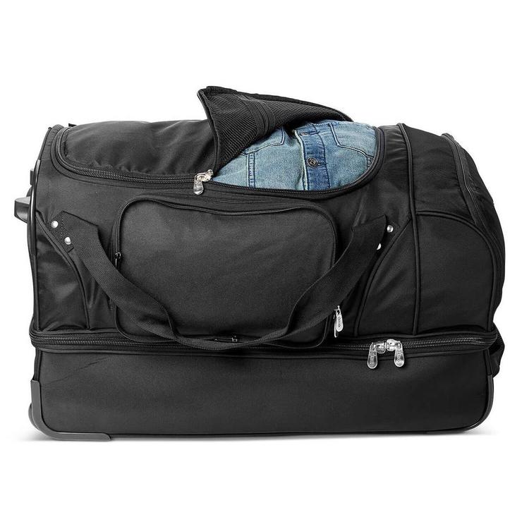 MOJO Philadelphia 76ers 27in. Drop Bottom Wheeled Duffel Bag