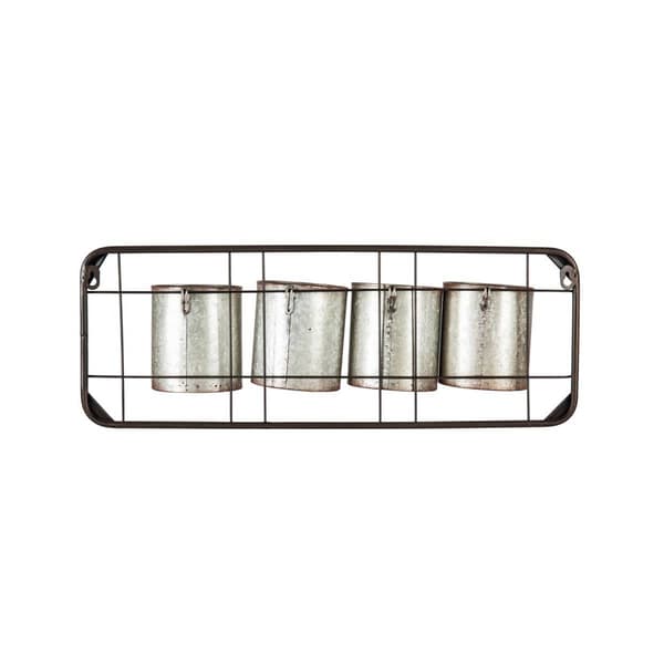 Evergreen Galvanized Metal Love Wall Pocket D&#233;cor