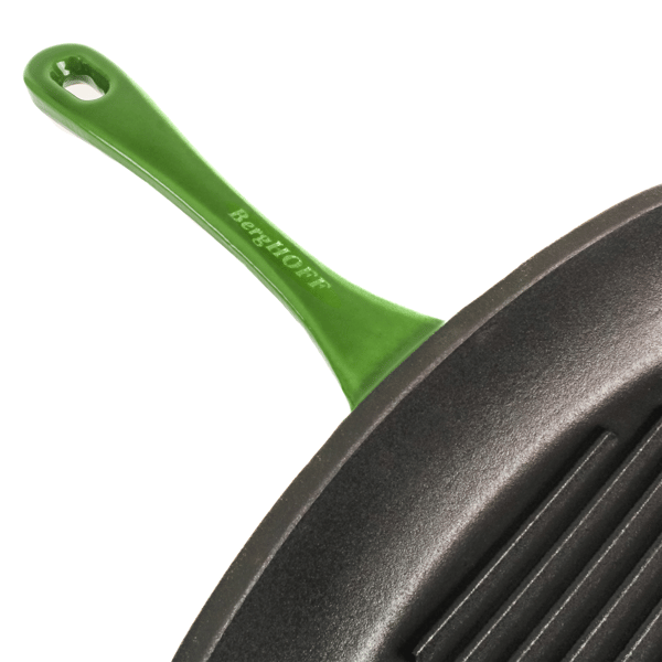 BergHOFF Neo 3pc. Cast Iron Grill Pan & Dutch Oven Cookware Set