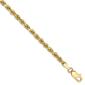 Gold Classics&#40;tm&#41; 10kt. 3mm 9in. Rope Chain Ankle Bracelet - image 1