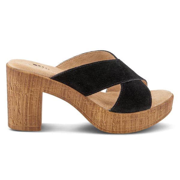 Womens Spring Step Blanchard Slide Wedge Platform Strappy Sandals