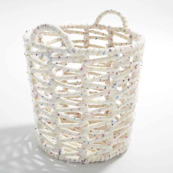 Jack & Linn Small Multi Open Weave Chunky Rope Basket - image 