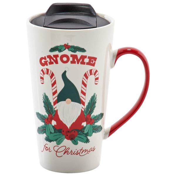 Godinger 18oz. Welcome Gnome Travel Mug - image 