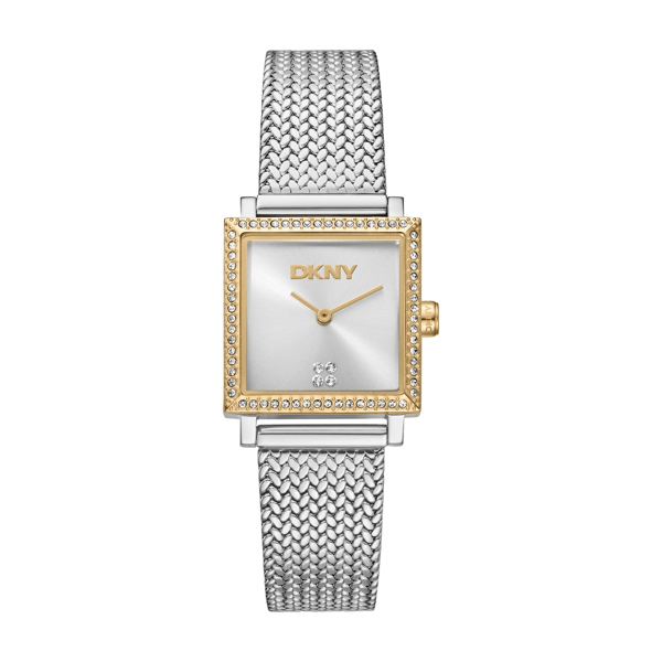 Womens DKNY Milanese Two-Tone Halo Bracelet Watch DK1L173M0115
