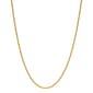 30in. Vermeil Sterling Silver Polished Solid Rope Chain Necklace - image 1