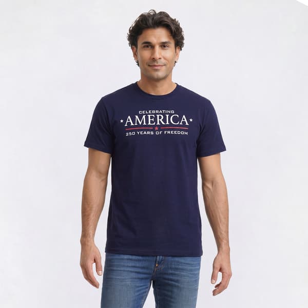 Mens Home of the Brave 250 Years of Freedom Short Sleeve Tee - image 