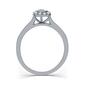 Loveblooms&#8482; Sterling Silver 3/8cttw. Diamond Pear Halo Bridal Set - image 4