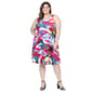 Plus Size 24/7 Comfort Apparel Tropical A-Line Knee Length Dress - image 1