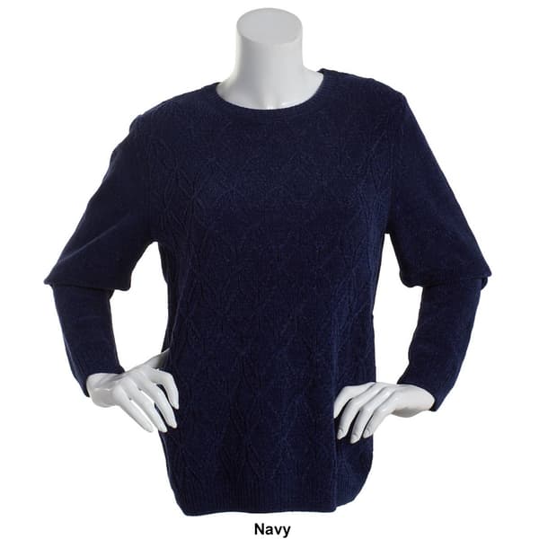 Womens Alfred Dunner Pullover Chenille Sweater