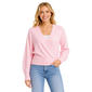 Juniors Plus Madden Girl V- Neck Surplice Pullover Sweater - image 1