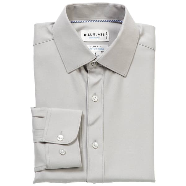 Mens Bill Blass Essentials Slim Fit Dress Shirt - High Rise - image 