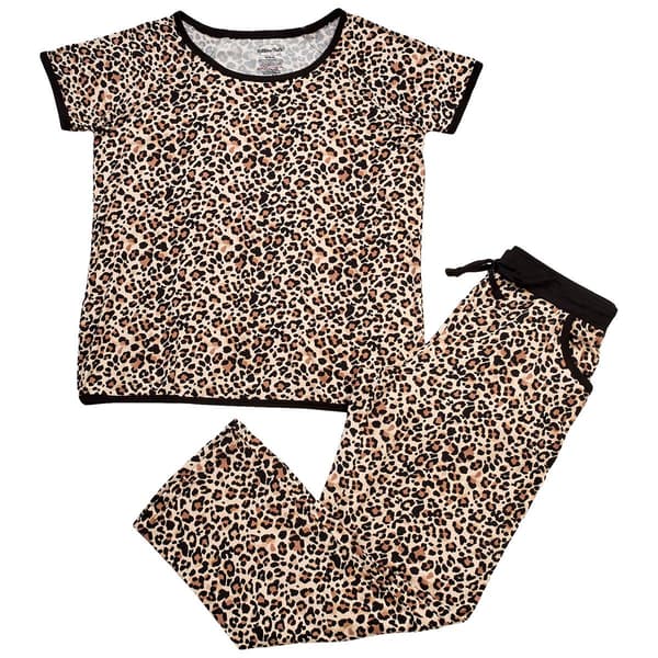 Womens Pillow Talk Short Sleeve Animal Pajama Set