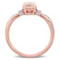 Gemstone Classics&#8482; 10kt. Rose Gold Oval Morganite Ring - image 4