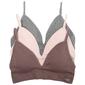 Womens Danskin 3pk. Seamless Rib Bralette DS6658-3PKJ - image 1