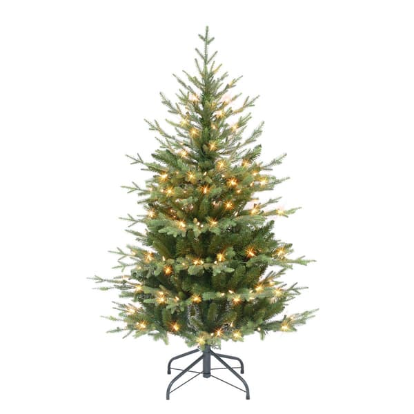Puleo International 4.5ft. Pre-lit 1069 Tips Slim Balsam Fir Tree