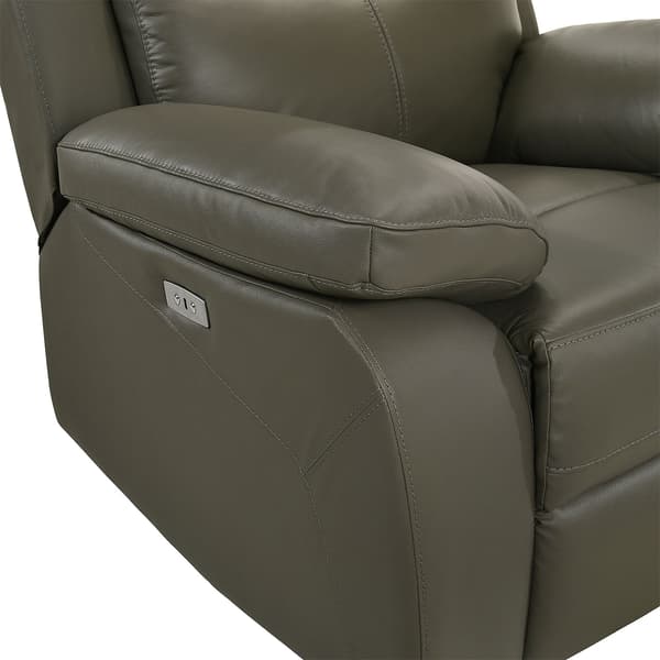 Elements Durham Power Leather Recliner