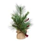 Kurt Adler 18in. Berries &amp; Plaid Ribbon Green Tree - image 2