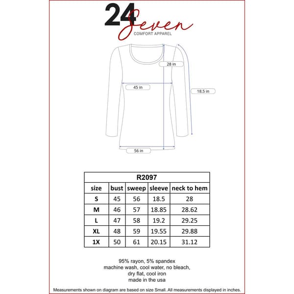 Womens 24/7 Comfort Apparel Loose Fit Tunic Top