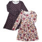 Girls (7-16) Emma & Elsa 2pk. Long Sleeve Rose & Heart Dresses - image 1
