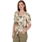 Womens Skye’s the Limit Key Items Elbow Sleeve Tie Dye Blouse - image 3