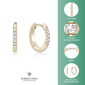 Brilliant Grown 1/10ctw. Lab-Grown Diamond Hoop Earrings - image 5