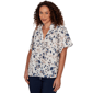 Womens Emaline Summer In The City Tie Neck Floral Blouse - image 3