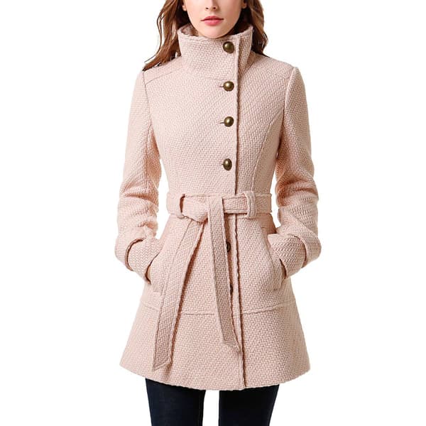 Womens BGSD Wool Belted Walking Coat - image 