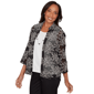 Petite Alfred Dunner Detail Driven Two In One Mesh Blouse - image 3