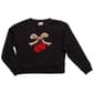 Girls (7-16) Jolie & Joy Cherry/Leopard Fleece Lined Crewneck - image 1