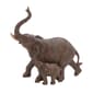 9th & Pike&#40;R&#41; Brown Polystone Momma And Baby Elephant Sculpture - image 1