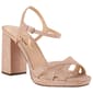 Womens Nina Selma Block Heel Glitter Sandals - image 1