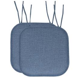 Sweet Home Collection Herringbone Memory Foam Chair Pad w/ Ties