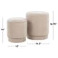 LumiSource Upholstered Contemporary Ottoman Set - image 10