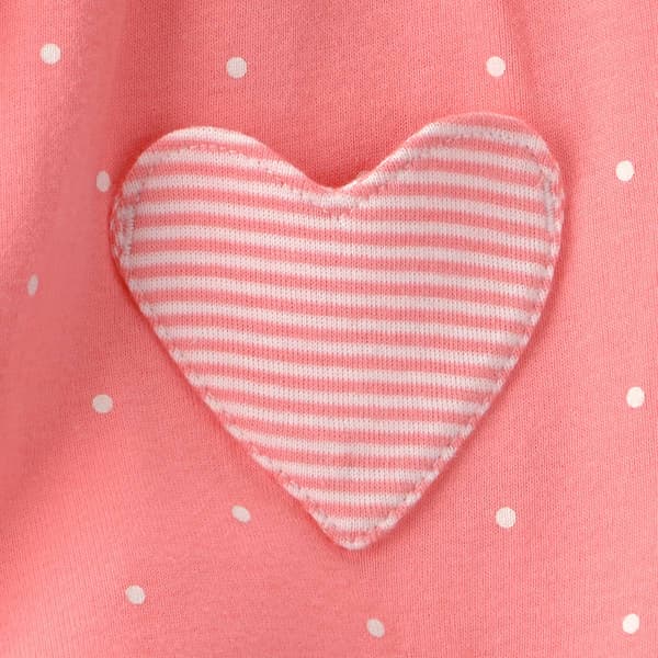 Baby Girl (3-24M) Carter''s Heart Pocket Short-Sleeve Romper - Pi