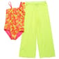 Girls (7-16) Kensie Girl Shell One Piece Swimsuit with Pants - image 1