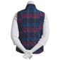Womens Erika Cassie Plaid Quilted Zip Front Vest - image 2