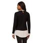 Womens Adrianna Papell Long Sleeve Crew Neck Ruffled 2Fer Sweater - image 2