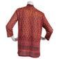 Womens OneWorld Border Pattern Scarf 3/4 Sleeve Hacci Blouse - image 2