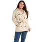 Womens Capelli New York Double Breasted Trench Coat - image 1