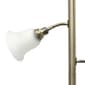 Lalia Home Classic 2 Read Light Glass Shade Torchiere Floor Lamp - image 5