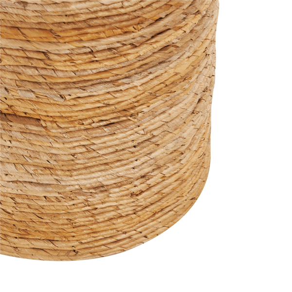 9th & Pike® Traditional Brown Banana Leaf Accent Table