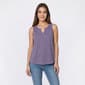 Womens Mountain Ridge Slub Split Neck Tank Top - image 2