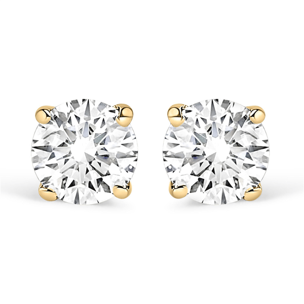 Haus of Brilliance Gold 1ctw. Lab-Grown Diamond Stud Earrings