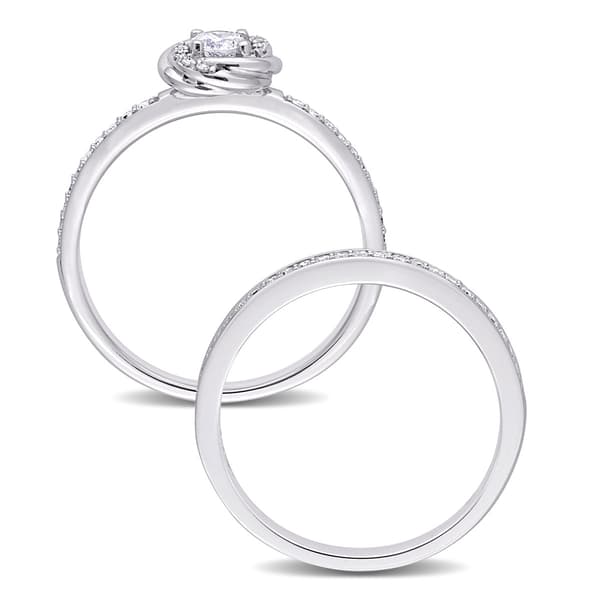 Diamond Classics™ 14kt. Gold 1/2ct. Diamond Swirl Bridal Ring Set